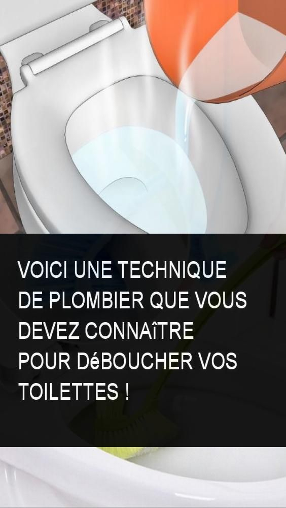 Voici Une Technique De Plombier Que Vous Devez Connaître concernant Deboucher Toilette