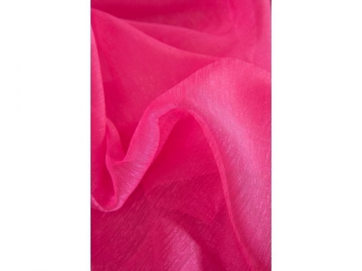 Voilage Classique Simple 140 X 240 Cm À Oeillets Uni Rose pour Rideau Rose Fushia