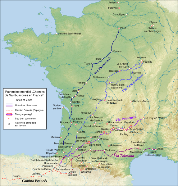 Vouvant-Compostelle: Jacquaire pour Chemin De St Jacques De Compostelle Carte