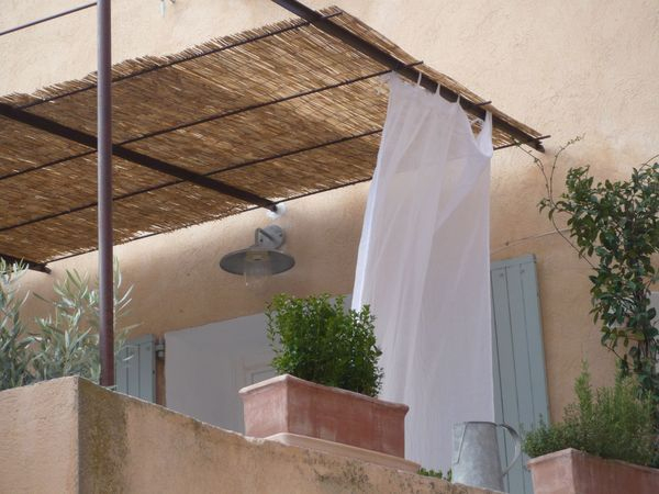 W Rideau Avec La Brise, Le Soleil "Joli Rendu" | Maison pour Rideau Textilène Brise Soleil