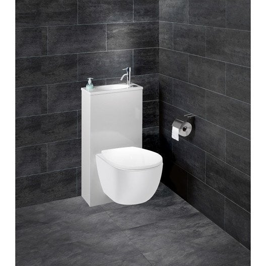 Wc Suspendu – Wc, Abattant Et Lave-Mains – Toilette Au dedans Leroy Merlin Toilettes