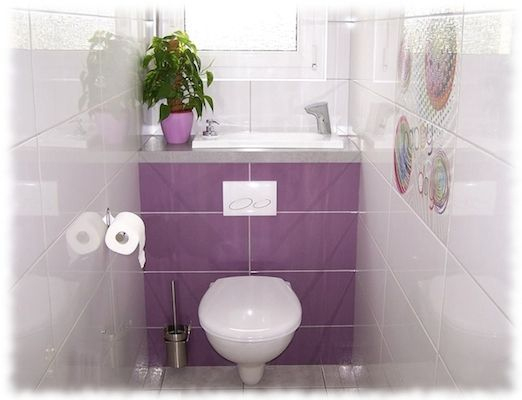 Wici Bati ® : Les Toilettes Suspendues Avec Lavabo Intégré tout Dessus De Toilette