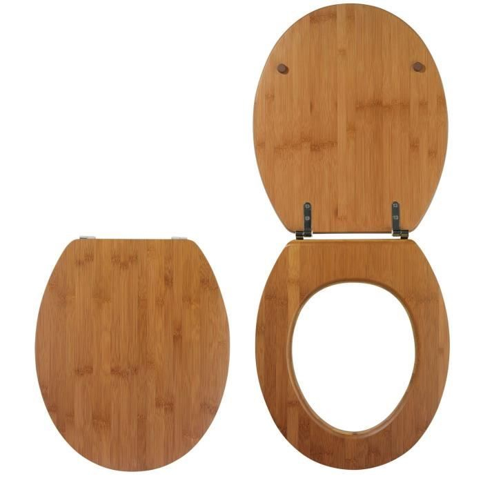 Wirquin – Abattant Casual Line Bamboo Nature | Abattant Wc concernant Lunettes Toilettes