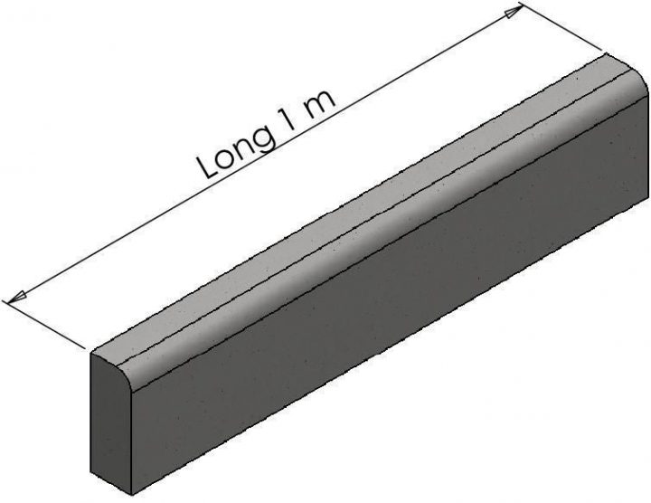 Alkern – Bordure Béton Type Pp1 Hauteur 12Cm Longueur 1M encequiconcerne Bordure Béton 1M Castorama