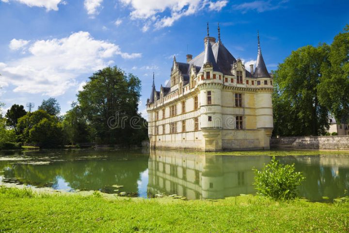 Azay-Le-Rideau Castelo, France Imagem De Stock – Imagem De concernant Rideau Turc En France