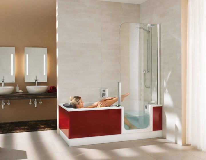 Baignoire Avec Porte Twinline 2 Artweger Installateur À destiné Baignoire Avec Porte Lapeyre