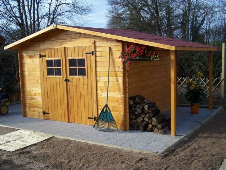 Cabane De Jardin Avec Appenti – Cabanes Abri Jardin pour Plan Cabanon Gratuit