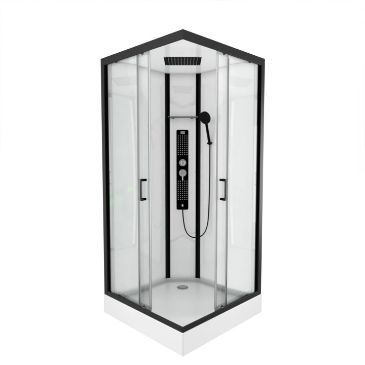 Cabine De Douche Carrée 90X90X215Cm – Factory Square 90 serapportantà Pièces Détachées Cabine De Douche Krone