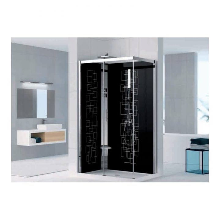 Cabine De Douche Holiday Crystal 2 2P 120X80 Version Hydro tout Cabine De Douche Intégrale 80X120