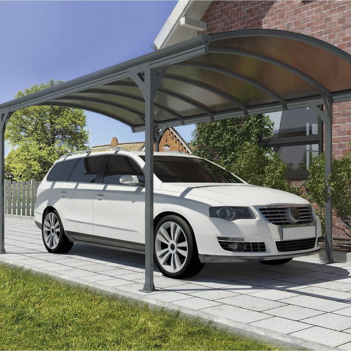 Carport Métal Victoria 1 Voiture, 13.8 M² | Leroy Merlin à Leroy Merlin Carport Aluminium