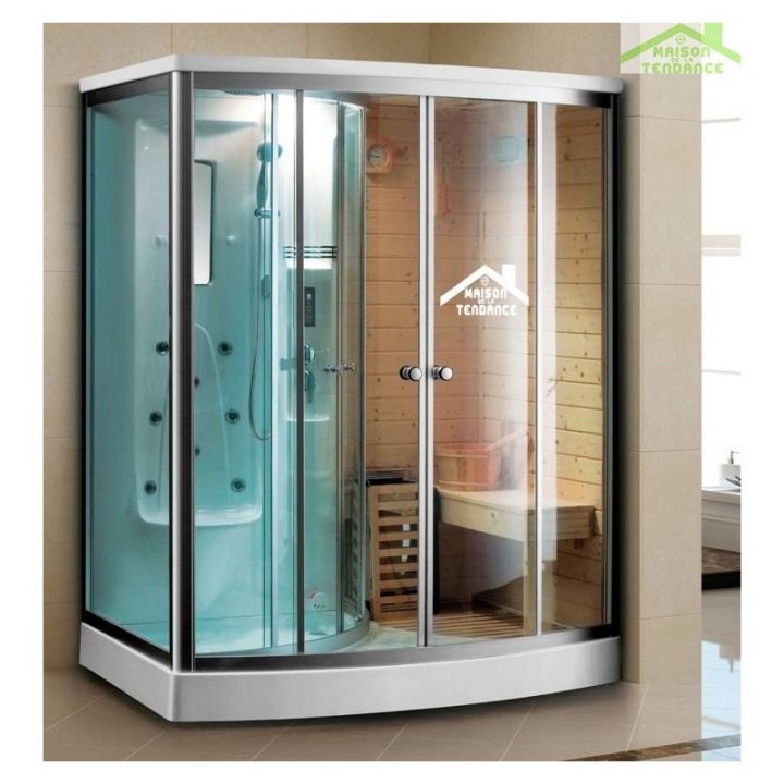 Combiné Baignoire-Douche Avec Hammam Doua K-549 130X130 Cm encequiconcerne Douche Sauna