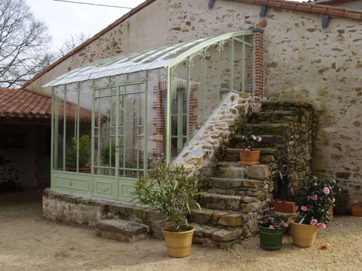 Création Serres Adossées | Serres Et Fer­ron­ne­ries D’antan à Serre De Jardin Ancienne Occasion