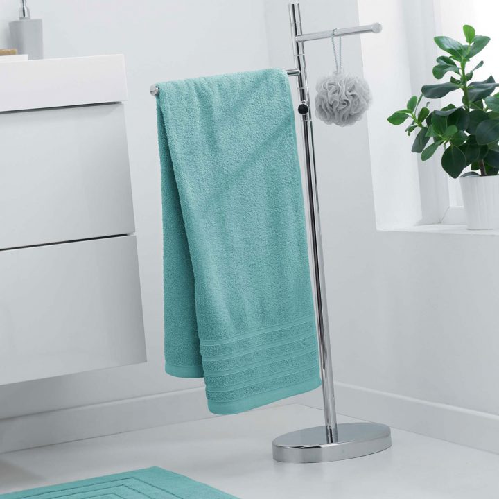 Drap De Douche En Eponge Unie – Serviette – Drap De Bain But tout Eponge Douche