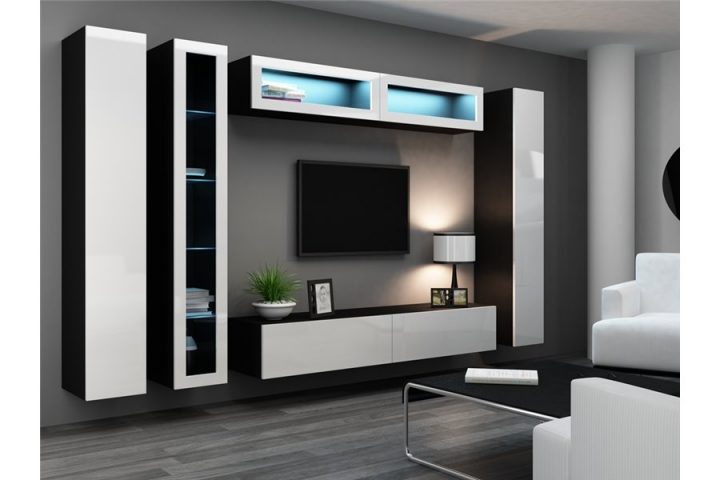 Ensemble Meuble Tv Design Primo – Chloe Design destiné Theta Design Meuble Tv