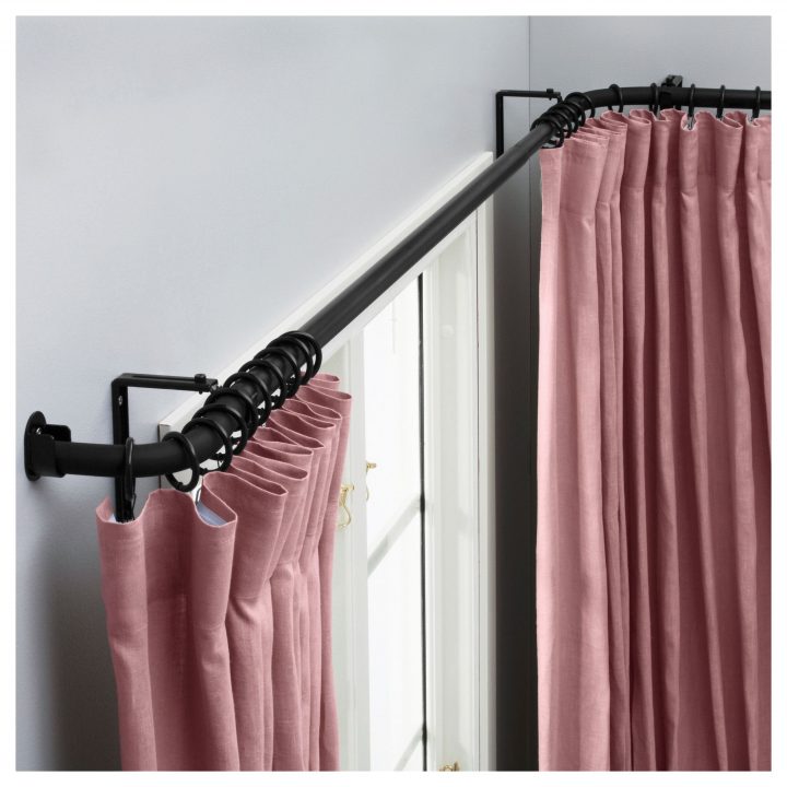 Furniture And Home Furnishings | Corner Window Curtains tout Double Rideaux Ikea