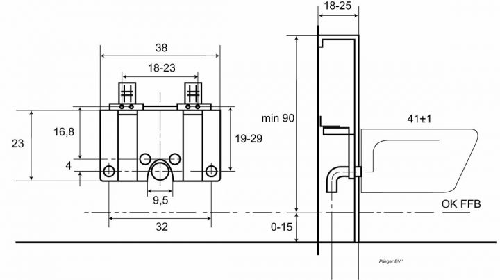 Geberit Gis Elément De Montage Pour Bidet – 461530001 intérieur Notice Montage Wc Suspendu Geberit