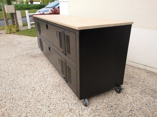 Meuble, Buffet Tv Industriel Occasion pour Meuble Tv Industriel Occasion