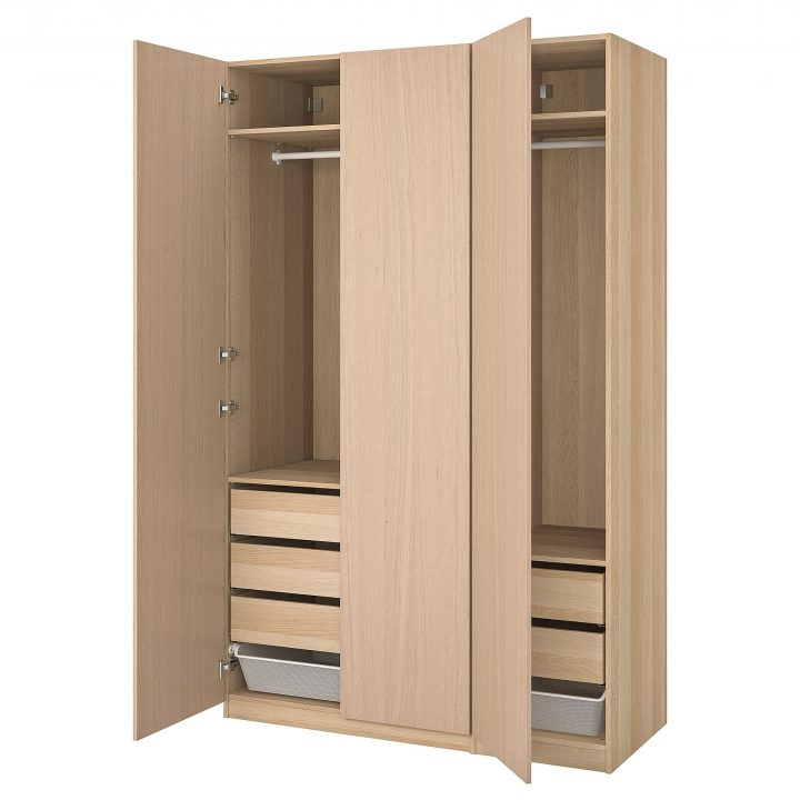 Pax/Forsand Wardrobe White Stained Oak Effect 150X60X236 dedans Pax 300X60X236