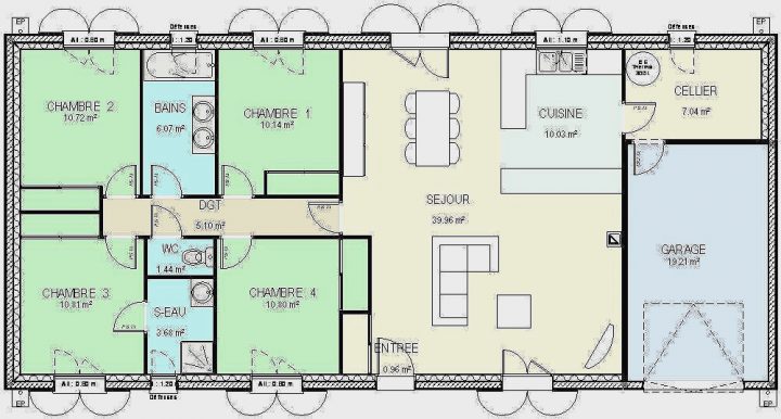 Plan De Maison Plain Pied Gratuit 5 Chambres – Idées De tout Plan Cabanon Gratuit Home Depot