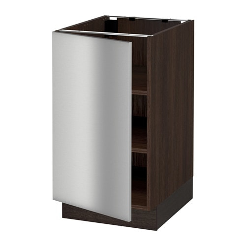 Sektion Armoire Inf+Tabl – Effet Bois Brun, Grevsta Acier à Ikea Cuisine Inox Grevsta