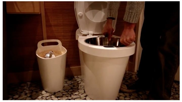 Toilette Sèche À Compost En Bois Avec Seau Inox 15L Ziya destiné Seau Toilette Sèche Castorama