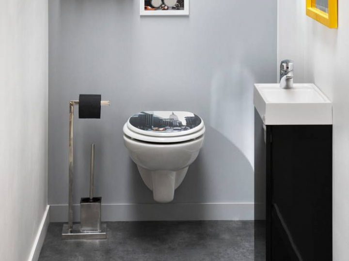 Wc : Styles Et Tendances | Leroy Merlin | Meuble Rangement à Peinture Wc Leroy Merlin