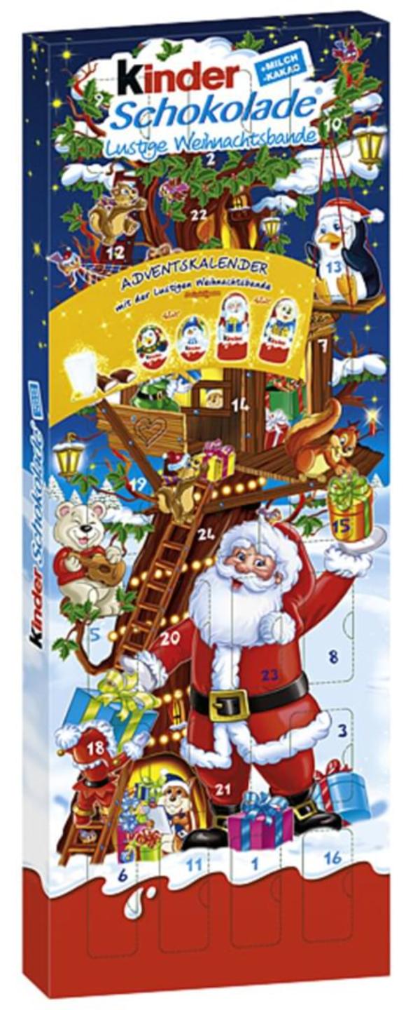 kinder schokolade adventskalender edeka