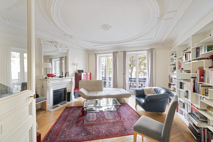 Appartement Paris 136 M2 Parquet Moulures Cheminée tout Moulure Pour Cheminée