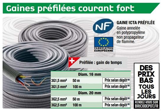 Cable Ethernet 100M Brico Depot | Exterieur – Brico destiné Gaine Cheminée Brico Depot