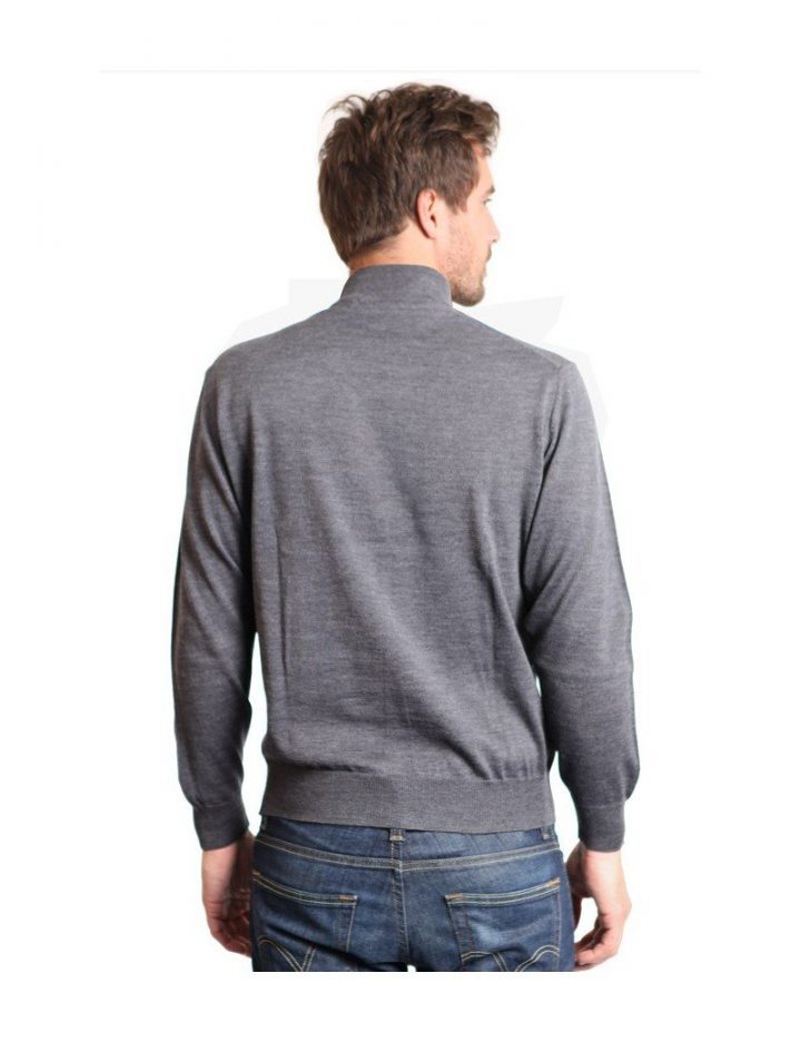 Élégant Pull – Col Cheminée – Pour Homme – 100% Laine Merinos à Pull Col Cheminée Homme