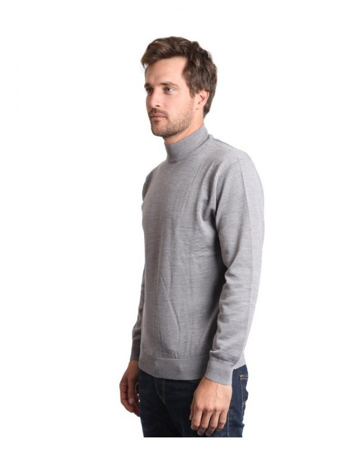 Élégant Pull Col Cheminée Pour Homme, 100% Laine Merinos serapportantà Pull Homme Col Cheminée