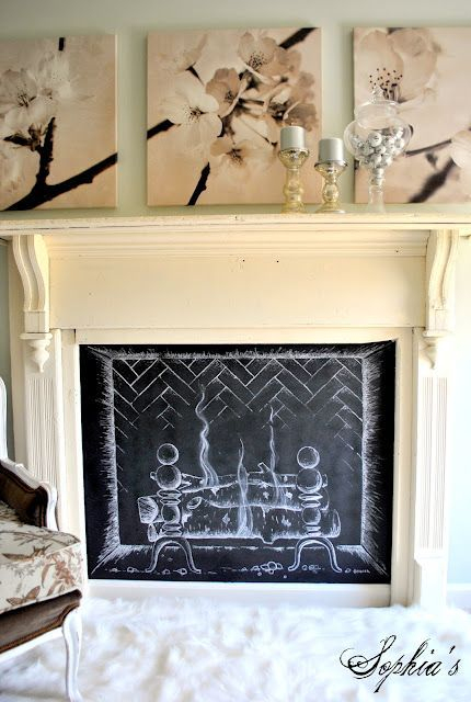 Faux Fireplace Makeover #Fireplacemakeover | Decoration destiné Faux Feu De Cheminée