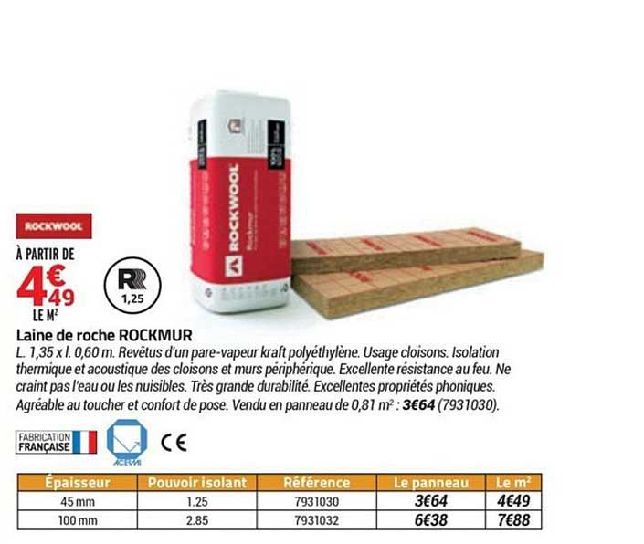 Offre Panneau De Cheminée Firerock Rockwool Chez Brico Depot encequiconcerne Tubage Cheminée Brico Depot