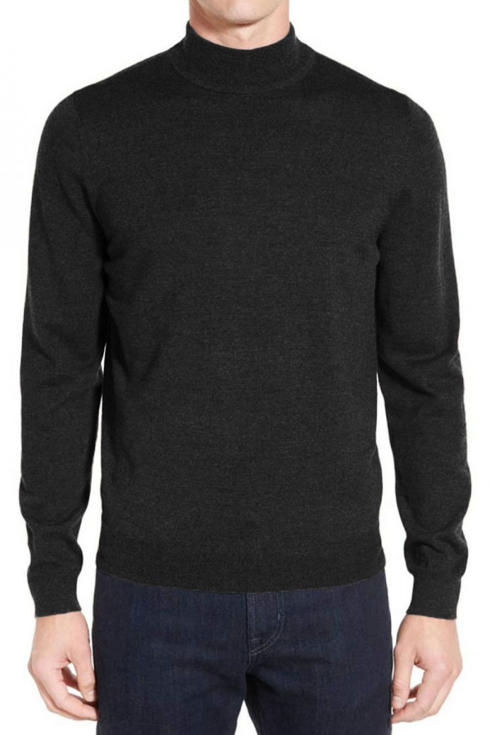 Pull Pour Homme Kebello Col Cheminé En Laine Vierge concernant Pull Homme Col Cheminée