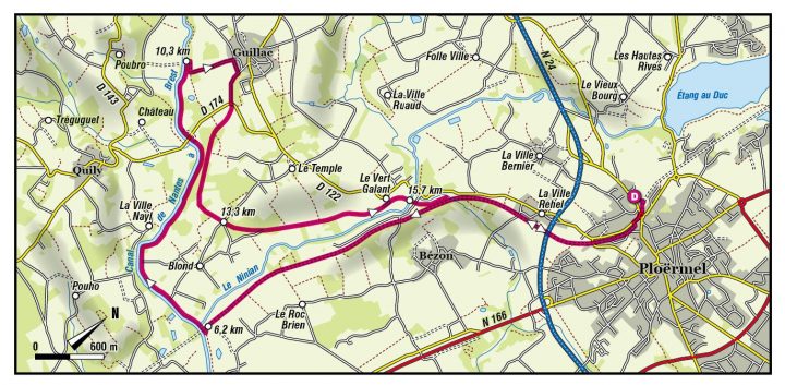 Rando : 56-09 – Ploërmel – Voie Verte Et Canal – Jean pour Carte Chemin Vtt