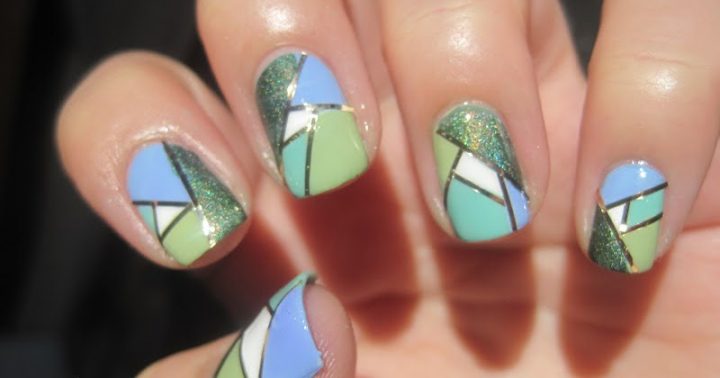 Shani'S Nails: Sunday Nail Battle / Ongles Mosaïque serapportantà Ongle Chemin Vert