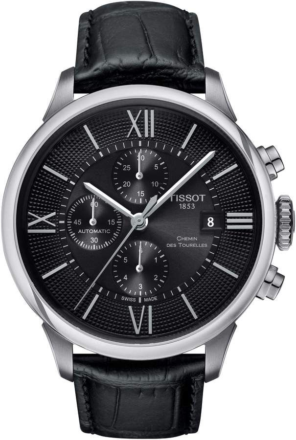 Tissot Chemin Des Tourelles Automatic Chronograph Leather pour Tissot Chemin Des Tourelles Chronograph