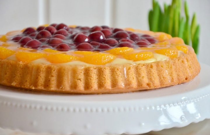 obsttarte mit pudding