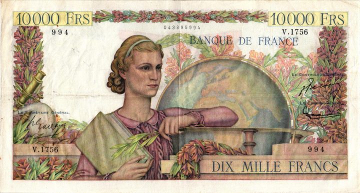 10000 Francs Génie Français tout Contrôleur Géni