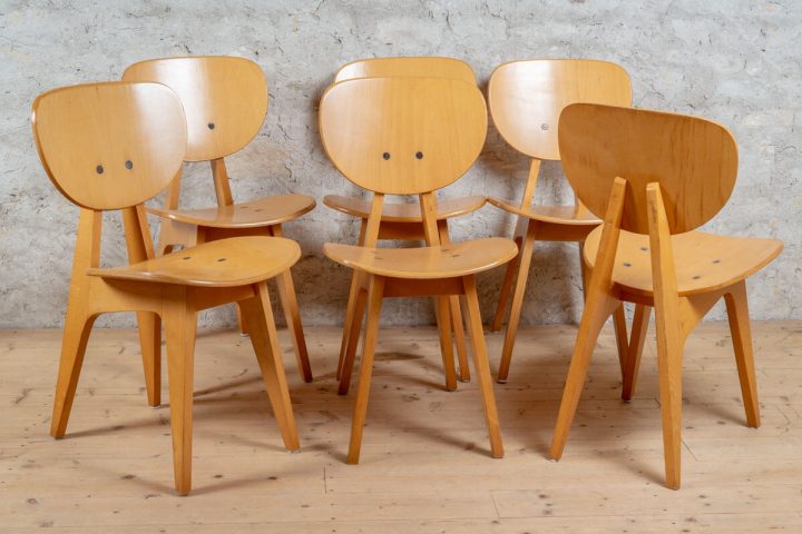 6 Chaises En Hêtre Clair Style Scandinave – Magasin De La pour Magasin Scandinave