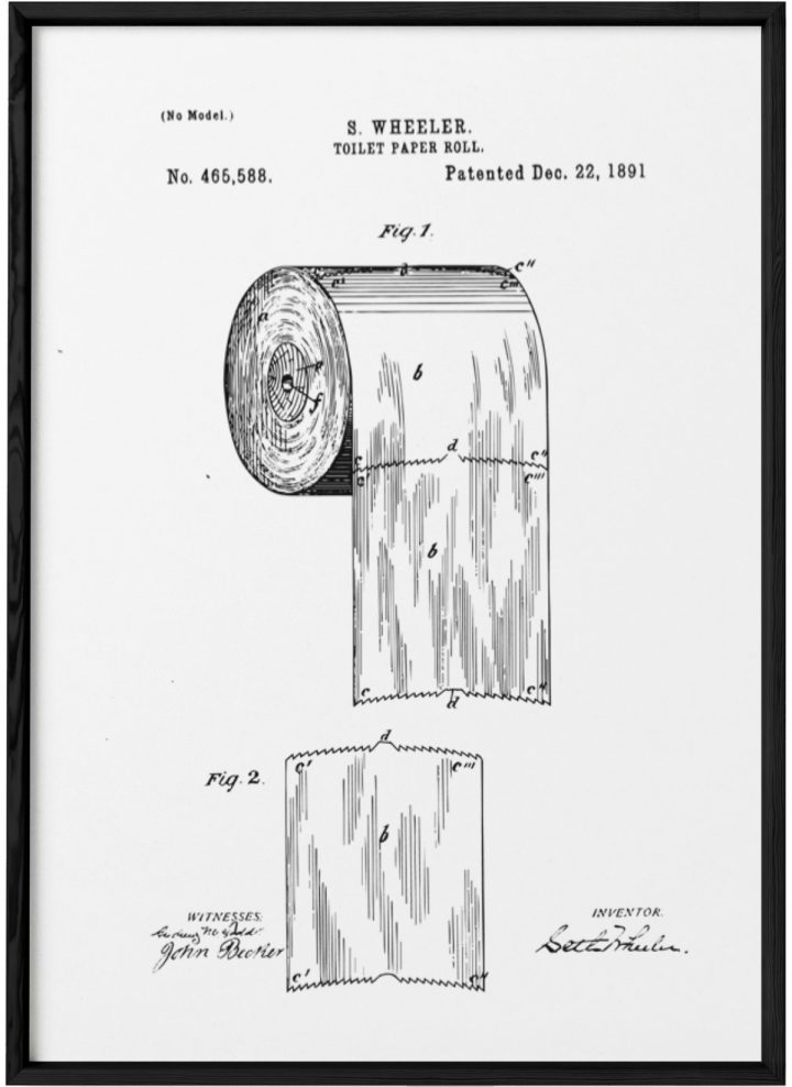 Affiche Brevet Papier Toilette dedans Affiche Toilettes À Imprimer Gratuite