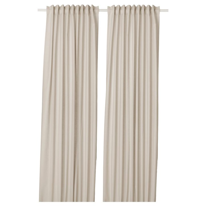 Annalouisa Rideaux, 2 Pièces – Beige 145X300 Cm dedans Ikea Rideaux