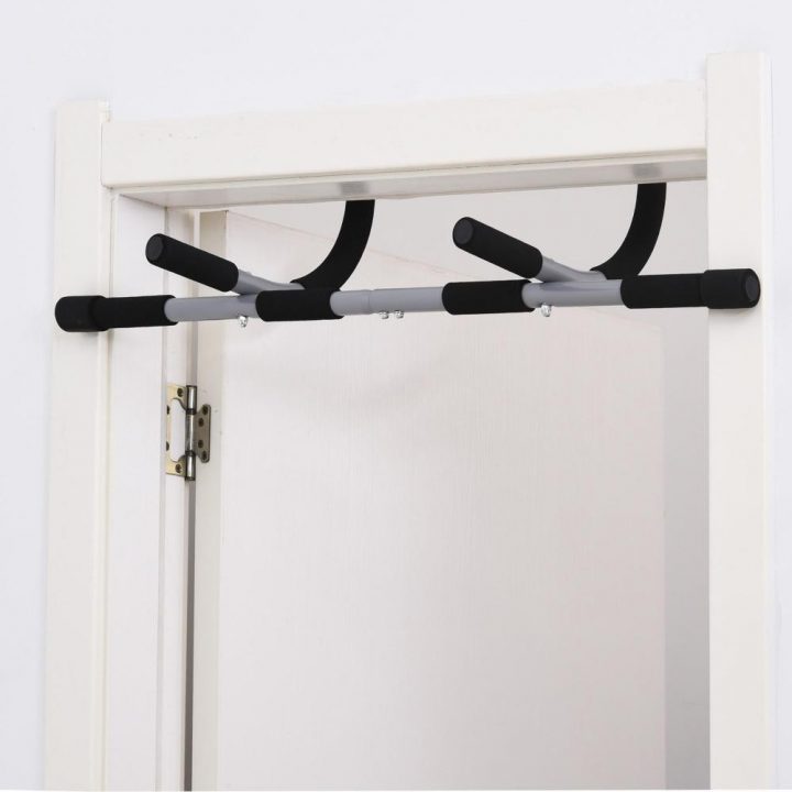 Barre De Traction – Barre De Porte – Pull Up Bar – Barre D'Étirement  Musculation Pour Cadres De Porte – Acier Gris pour Tringle À Rideau Sans Percer Gifi