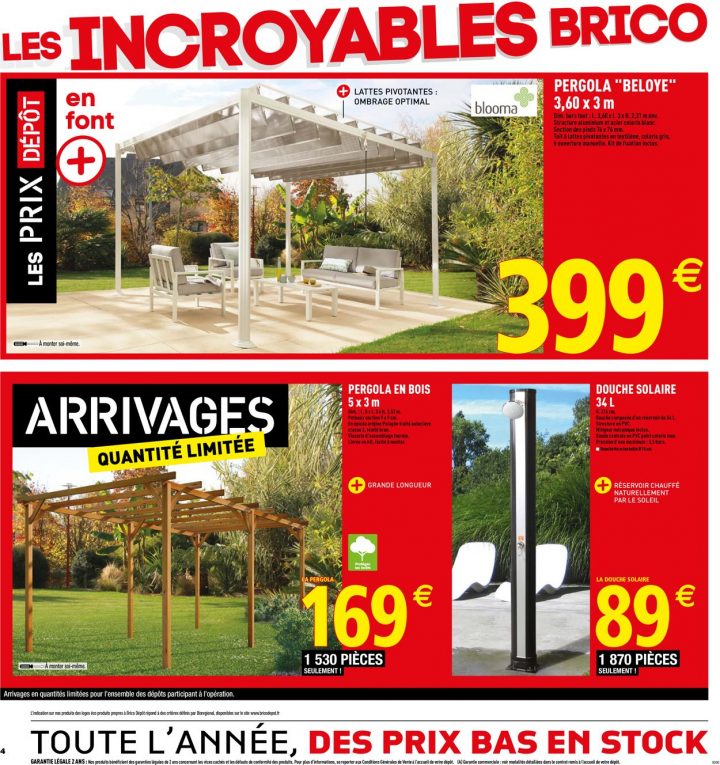 Brico Dépôt Catalogue Actuel 07.06 – 30.06.2019 [4 intérieur Pergola Brico Dépôt