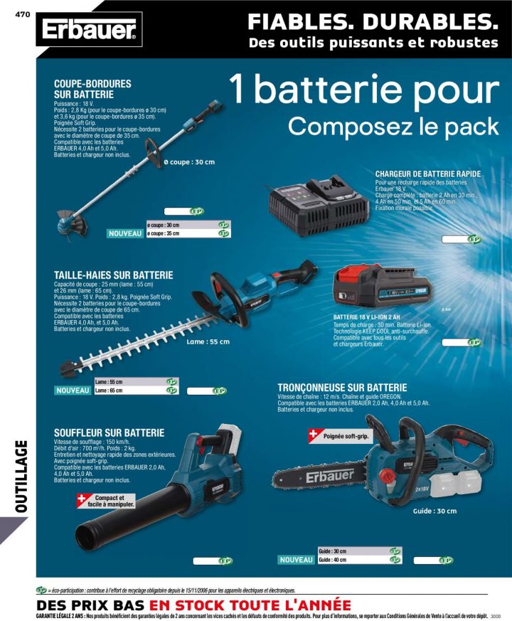 Brico Dépôt Catalogue Actuel 20.08 – 03.03.2021 [470 à Tronçonneuse Batterie Brico Dépôt