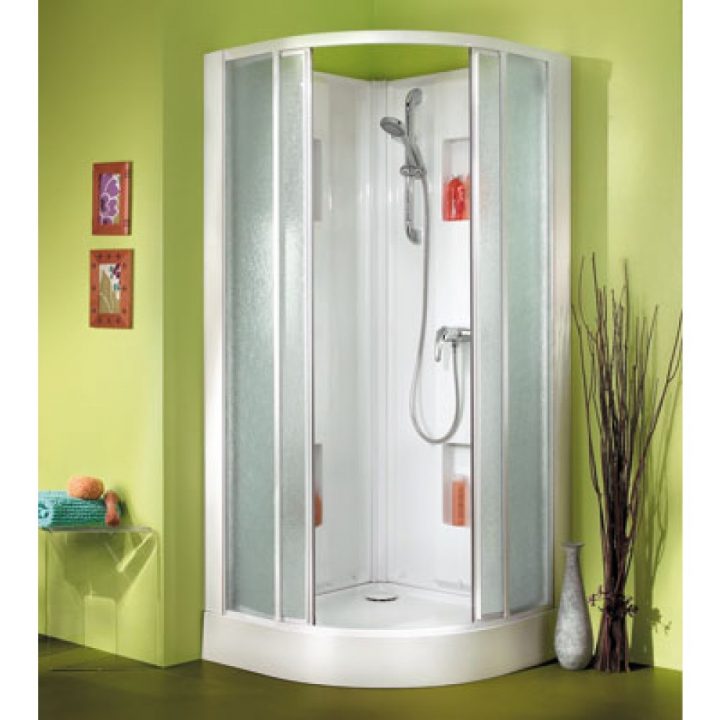 Cabine De Douche 1/4 De Cercle 90X90 Cm – Portes intérieur Paroi De Douche Quart De Rond 70X70