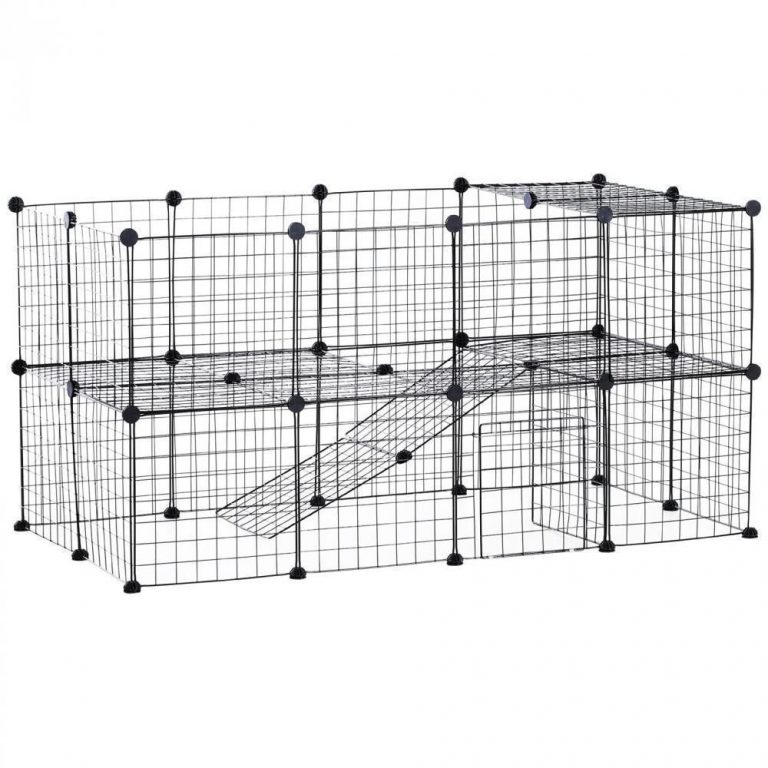 Cage Parc Enclos Pour Animaux Domestiques L 146 X L 73 X H 73 Cm ...