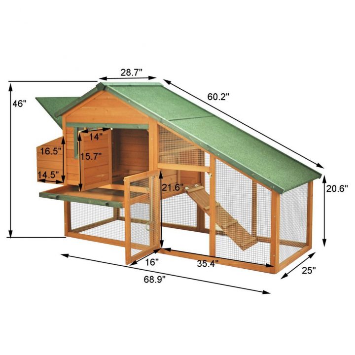 Cage Poulailler Deluxe En Bois Massif Pour Lapin Ou Volaille destiné Poulailler Deluxe