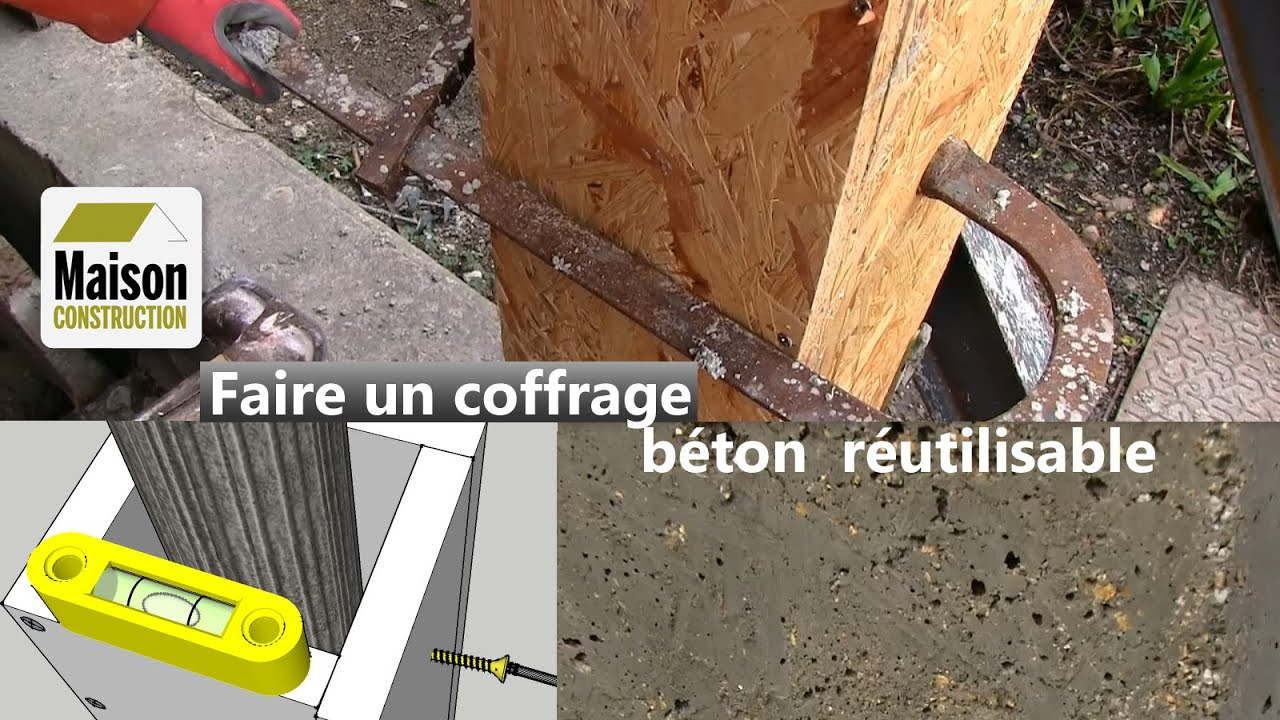 Coffrage Béton Réutilisable dedans Pilier Béton 15X15 Brico Dépôt