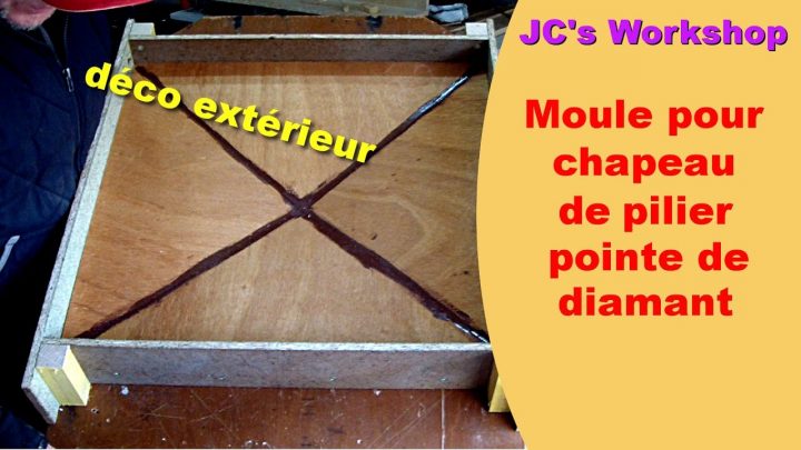 Comment Faire Un Moule Pointe De Diamant Pour Chapeaux De Pilier 2/3 –  Travail Du Bois – #40 tout Boisseau 40X40 Brico Dépôt